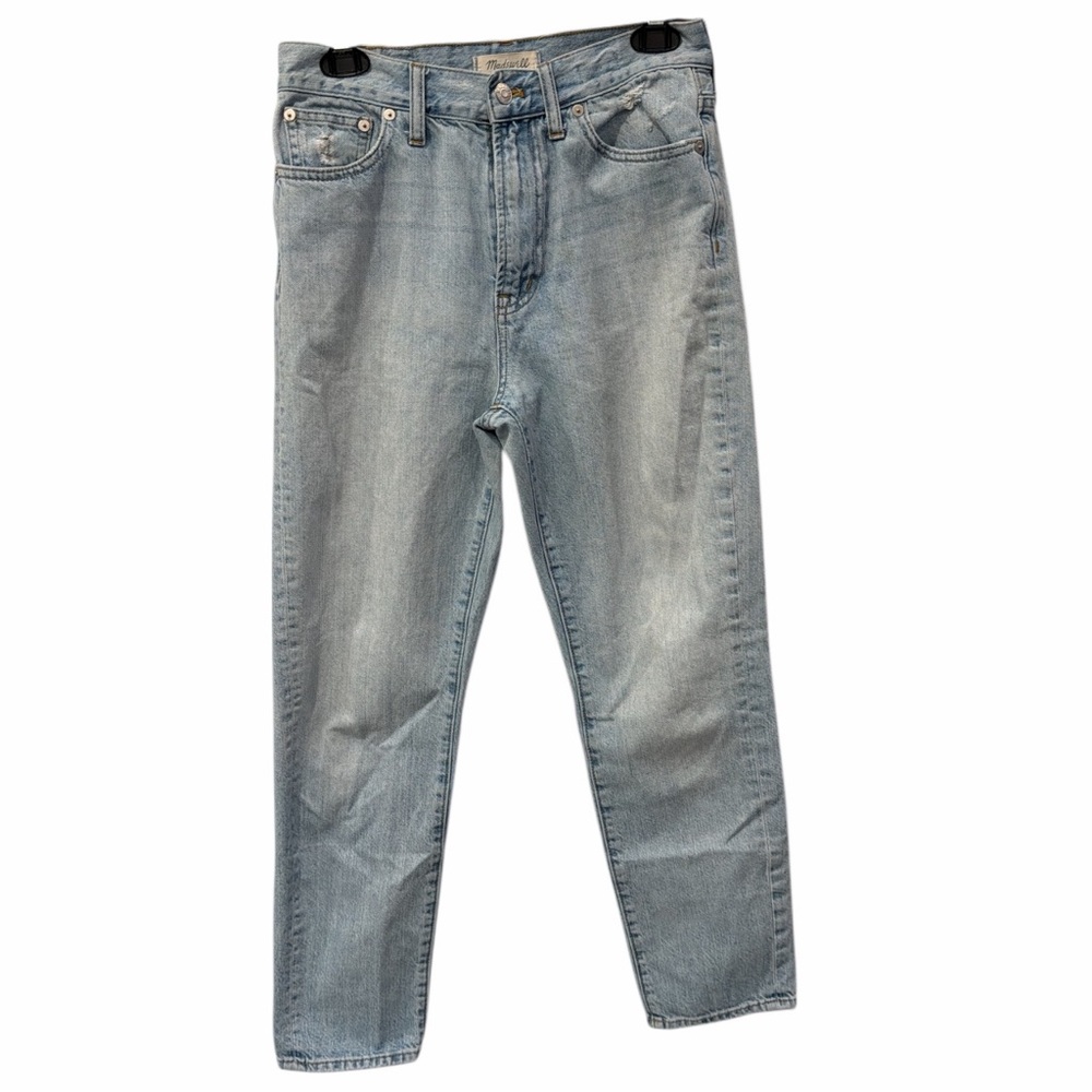 Madewell The Perfect Summer Jean High Rise Straight Leg Light Wash Denim Size 27 - Picture 2 of 10